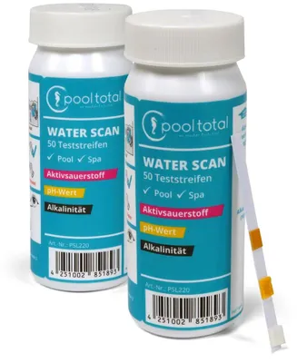 Produktbild von 2x Water SCAN Teststreifen Aktivsauerstoff, pH + Alk.