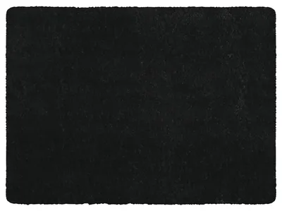 Immagine prodotto di MSV - Tappetino da bagno in microfibra - 40 x 60 cm - Nero - Morbido e confortevole - Asciugatura rapida