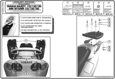 Immagine prodotto di Portapacchi Monolock GIVI SR46M senza piastra