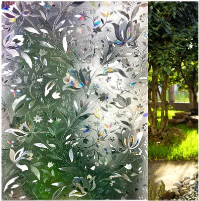 Produktbild von 3D-Fensterfolie, statisch haftend, dekorativ, blickdicht, Milchglasfolie, 60 x 100 cm