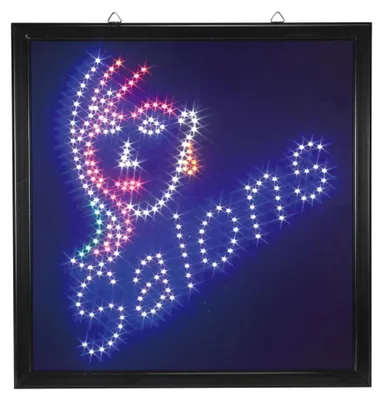 Produktbild von LED Leuchtschild für Friseur & Kosmetiksalon - Moderne LED Leuchtreklame & Werbeschild mit Design für Beauty Salon, KI-generiertes Bild