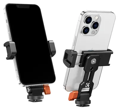Imagen del producto de Soporte para teléfono móvil metálico, trípode, con soporte giratorio de 360°