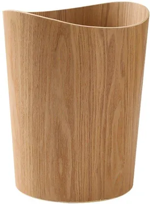 Produktbild von Abfalleimer Holz - Rustikaler Stil - 9 Liter - Natürliches Holz