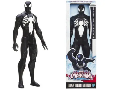 Obrázek produktu pro Spiderman Black Suit Titan Hero Figurka 30 cm