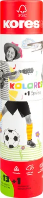 Produktbild von Kores Dreikant-Buntstifte "Kolores Twist & Turn" 12er Etui