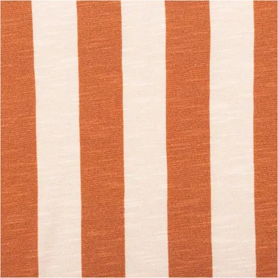Produktbild von Viskose Stoff Meterware Slub Jersey Happy Stripes by Cherry Picking kupfer beige von Swafing 160cm