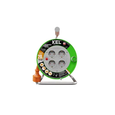 Obrázok produktu pre Káblový bubon 20m 4 zásuvky 230V 16A Schuko 3680 W W-98678
