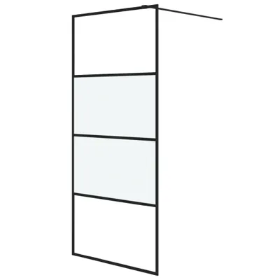 Obrázok produktu pre vidaXL Sprchová zástena pre sprchovací kút čierna 90x195cm polomatná ESG