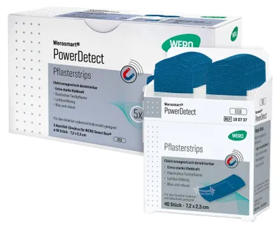 Produktbild von PowerDetect Pflasterstrips, 7,2 x 2,5 cm, 5 x 40 Stk