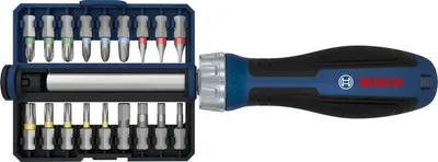 Produktbild von Bit-Ratschenschraubendreher-Set, 18 Bits