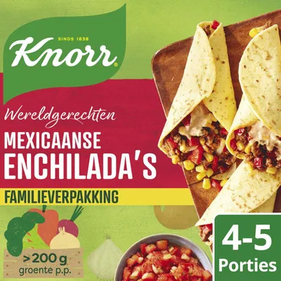 Produktbild von Knorr Wereldgerechten Mexikanische Enchiladas 329g – Würzige Fertigmischung