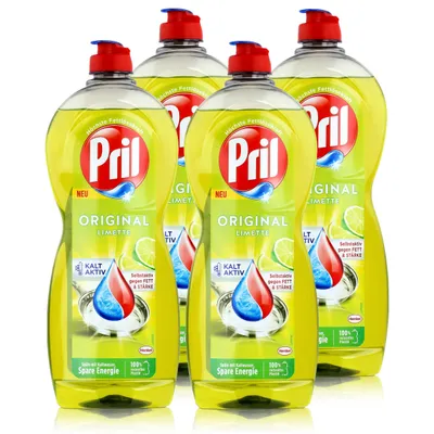 Produktbild von Pril Spülmittel Original Limette 675ml - Hohe Fettlösekraft (4er Pack)