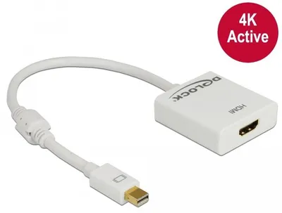 Produktbild von DeLOCK 62612, 0,2 m, Mini DisplayPort, HDMI Typ A (Standard), Männlich, Weiblich, Gold