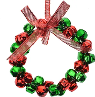 Produktbild von Clayre & Eef Weihnachtsanhänger Ø 11 cm Rot Grün Metall