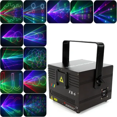 Produktbild von 1W 1000mW laserový efekt Stage Light 3D RGBW DMX/ILDA animace grafický paprsek laserový efekt Stage Lighting Laser Show pro DJ Disco Show