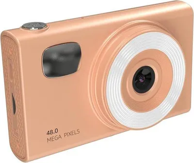 Image de Caméra vidéo numérique de 32 Go avec autofocus 48 MP, zoom 16x et éclairage LED, couleur orange