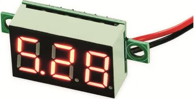 Immagine prodotto di Voltmetro JOY-IT, COM-VM330, 3 LED, 3-30 V CC, 0,1
