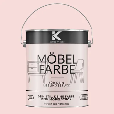 Produktbild von Kenzopaints 2,5Liter Möbelfarbe Möbellack - Pfirsich aus Nordchina