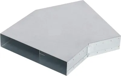 Produktbild von Flachkanal Bogen 30° mit Mittelsteg 250 x 50 mm