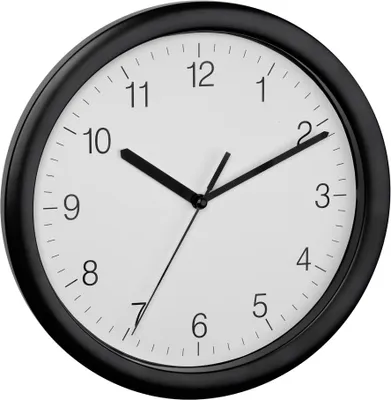 Produktbild von Wanduhr Quarzuhr Ku.schwarz D.254mm 1,5 V Zahlen TFA