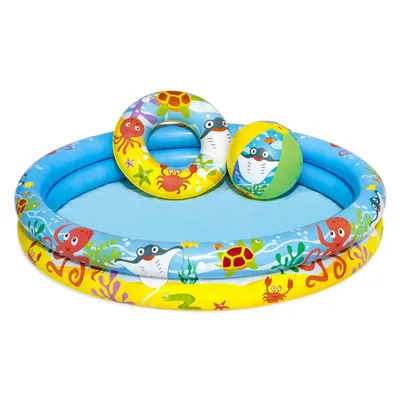 Produktbild von Bestway Planschbecken Set "Clownfish", 122x20 cm - rund - 137 l; 51124