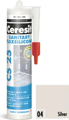 Immagine prodotto di Ceresit CS 25 Silicone sanitario 280 ml 04 argento