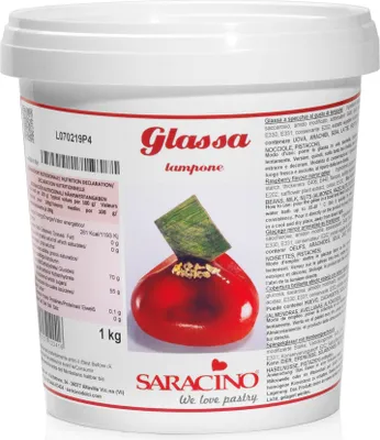 Produktbild von Spiegelglasur HIMBEERE 1 kg SARACINO