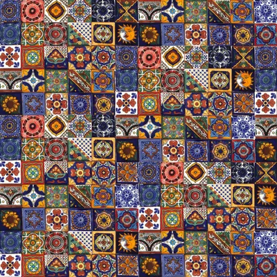 Keramik-Mosaikfliesen 5x5 cm, 120 Stück, handgefertigt, bunt