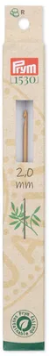 Häkelnadel aus Bambus, 15 cm, 2,00 mm – 1 Stück