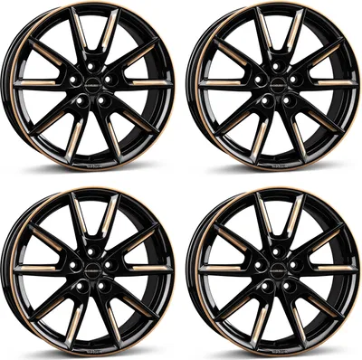 Produktbild von 4 Borbet Felgen LX19 8.0x19 ET50 5x112 SWGOLD für Mercedes A B CLA EQA EQB GLA GLB Marco V Viano Vito 5x112 SWGOLD für Mercedes A B CLA EQA