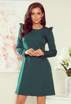 Produktbild von Numoco Damenkleid in A-Linie Nell grün XL