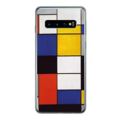 Produktbild von MuchoWow® Handyhülle Schutzhülle Hülle für Samsung Galaxy S10 Komposition A - Piet Mondrian Silikon Softcase Handy Hülle - Handytasche