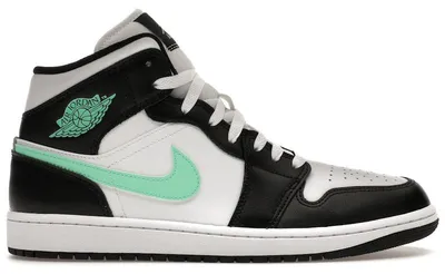 Immagine prodotto di Nike Air Jordan 1 Mid "Green Glow" nero / verde, dimensioni: 50,5