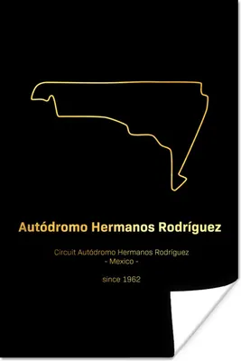 Produktbild von MuchoWow® Poster Mexiko - F1 - Rennstrecke 120x180 cm - Kunstposter