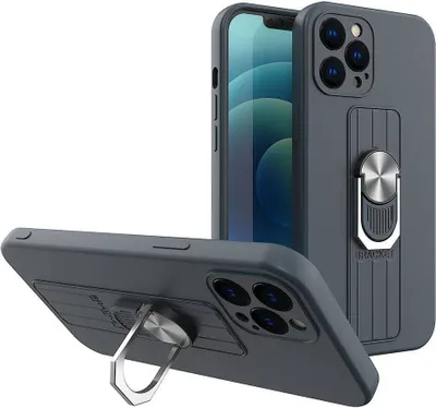 Produktbild von Silikon-Ringhülle mit Fingergriff und Ständer für Xiaomi