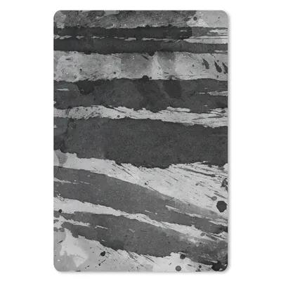Produktbild von MuchoWow® Mauspad Mousepad Aquarell - Schwarz - Grau 40x60 cm - Mousepads - Maus Mat - Pad - Mausunterlage - Schreibtisch Accesoire