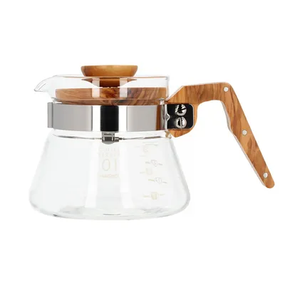 Image de Serveur à café 400ml - Bois d'olivier VCWN-40-OV / Bestbrew