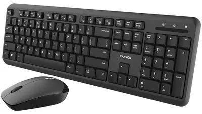 Immagine prodotto di Canyon Set tastiera e mouse W-20, layout UK/US, colore nero