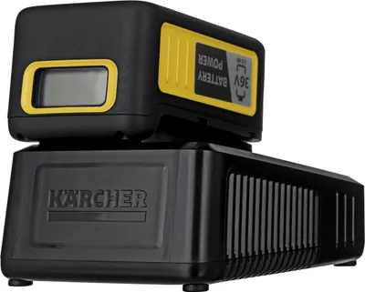 Produktbild von Kärcher Starter kit Battery Power 36/25, Batterie- & Ladegerät-Set, Universal, Schwarz, Gelb, Lithium-Ion (Li-Ion), 2500 mAh, 36 V
