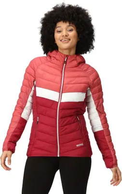 Produktbild von Regatta Harrock II Steppjacke / Winterjacke Damen mit Kapuze, Farbe:Rot, Größe:38