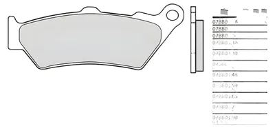 Obrázok produktu pre Originálne brzdové doštičky BREMBO zo spekaného kovu - 07BB0359
