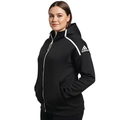 Produktbild von adidas Damen Hoodie Jacke Z.N.E. Fast Release Kapuzenjacke Sportjacke Trainingsjacke Gr.XXL schwarz