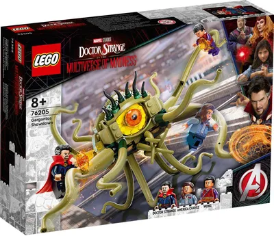 Image de LEGO 76205 Marvel Duel avec Gargantos, Monstre-pieuvre avec tentacules mobiles et mini-figurine du Dr Strange, jouet pour enfants de 8 ans et plus