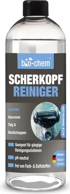 Produktbild von bio-chem Scherkopfreiniger Nachfüllflüssigkeit für Reinigungs-Kartuschen von Rasierer/Rasierapparat/Elektrorasierer/Bart-Trimmer von Braun und aller anderen Marken - 750 ml