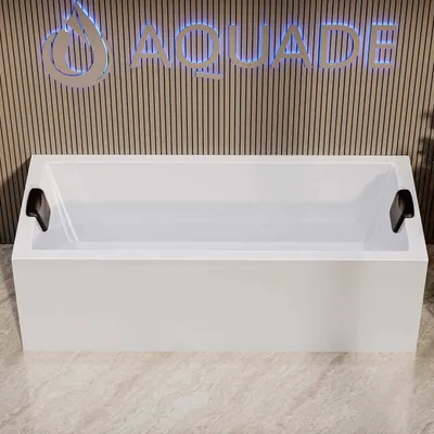 Produktbild von Aquade Acryl Badewanne 180x80cm Neu Ulm Komplettset - Gestell + Schürze + Ab- Überlauf + Nackenkissen