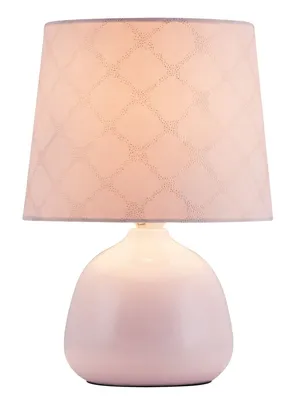 Produktbild von Rabalux 4384 Tischleuchte Ellie, E14, Keramik, rosa, rund, Standard, ø180mm