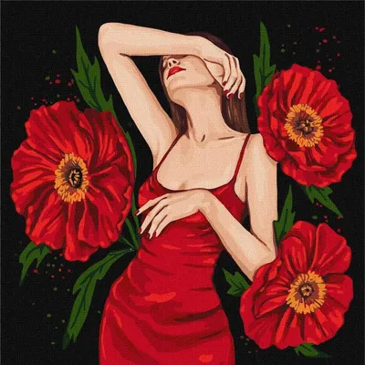 Produktbild von Malen nach Zahlen - Mysteriöse Schönheit 40x40cm