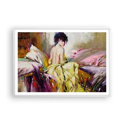 Produktbild von Gerahmtes Poster - Weißer Rahmen - Frau Modell - 100x70 cm - Wand Bild - Wanddeko - Wandbilder - Kunstposter - Wandposter - Bilderrahmen - Bilder - Kunstdruck - Wandbild - P2WAA100x70-3524