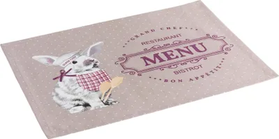 Image de Set de table en coton Lapin gourmand