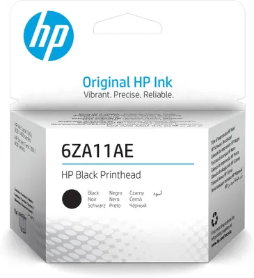 Produktbild von HP 6ZA11AE Schwarz Druckkopf, HP GT Druckköpfe funktionieren in Kombination mit: HP Smart Tank 455, 457, Thermal Inkjet, Schwarz, Malaysia, 113 mm, 37 mm